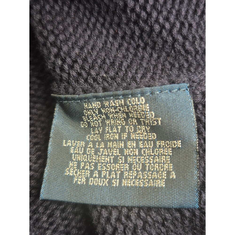 Polo Ralph Lauren Mens XL Navy Blue Cotton‎ Knit Crewneck Sweater Pony Logo - Picture 8 of 11